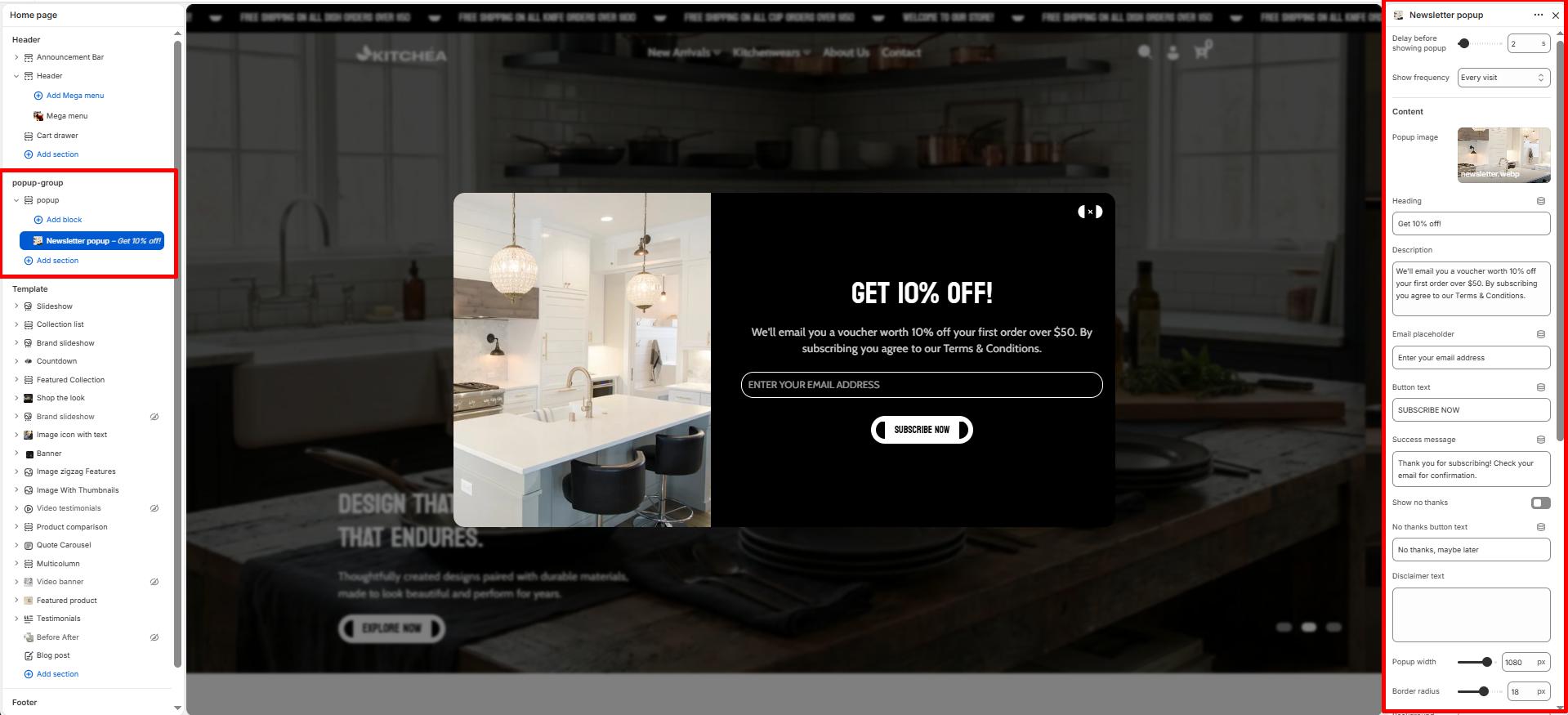 kitchea-newsletter-popup