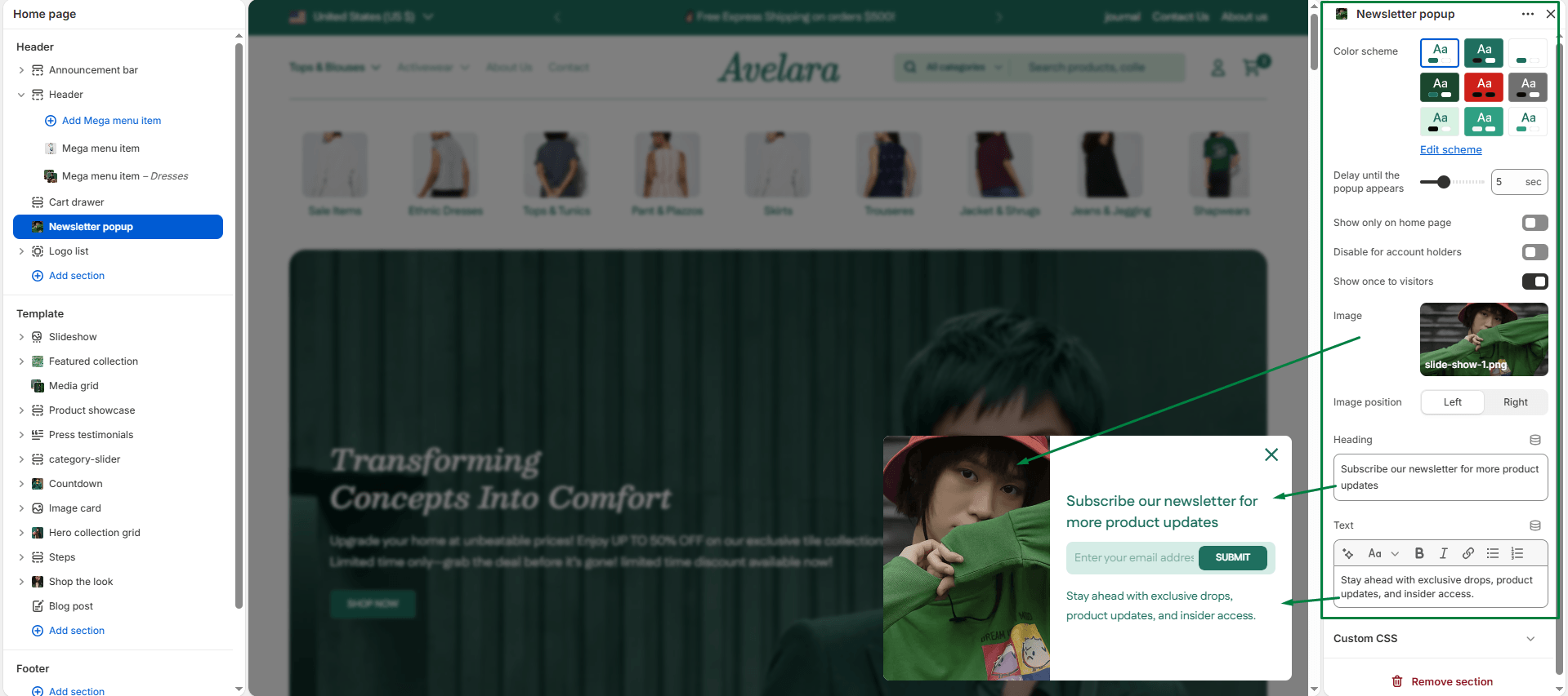 avelara-newsletter-popup